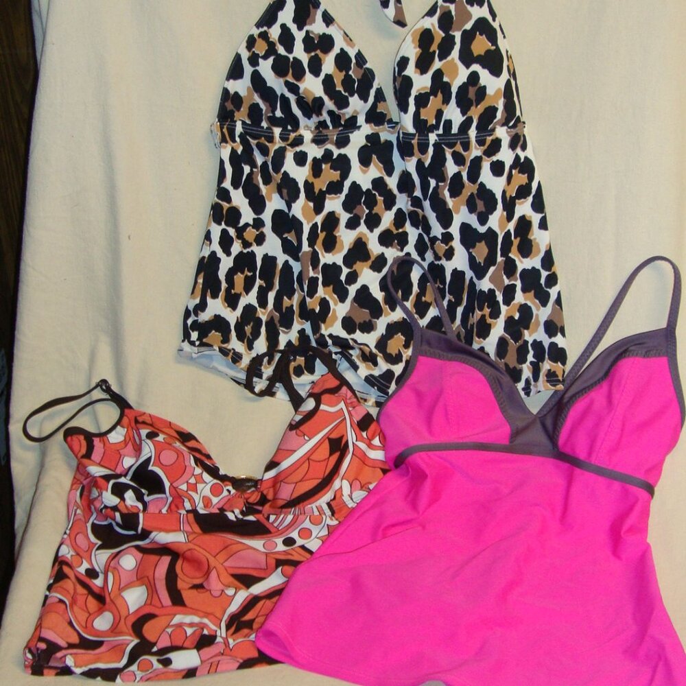 3 Swim Tankini TOPS Womens L